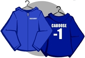 Caboose Zipper Hooded Sweatshirt