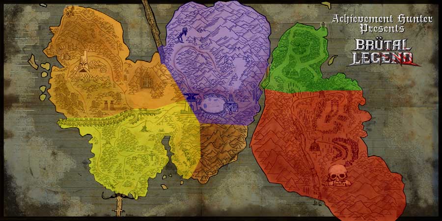 Brutal Legend Map