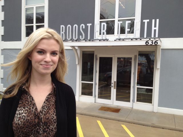 Barbara at RoosterTeeth Offices
